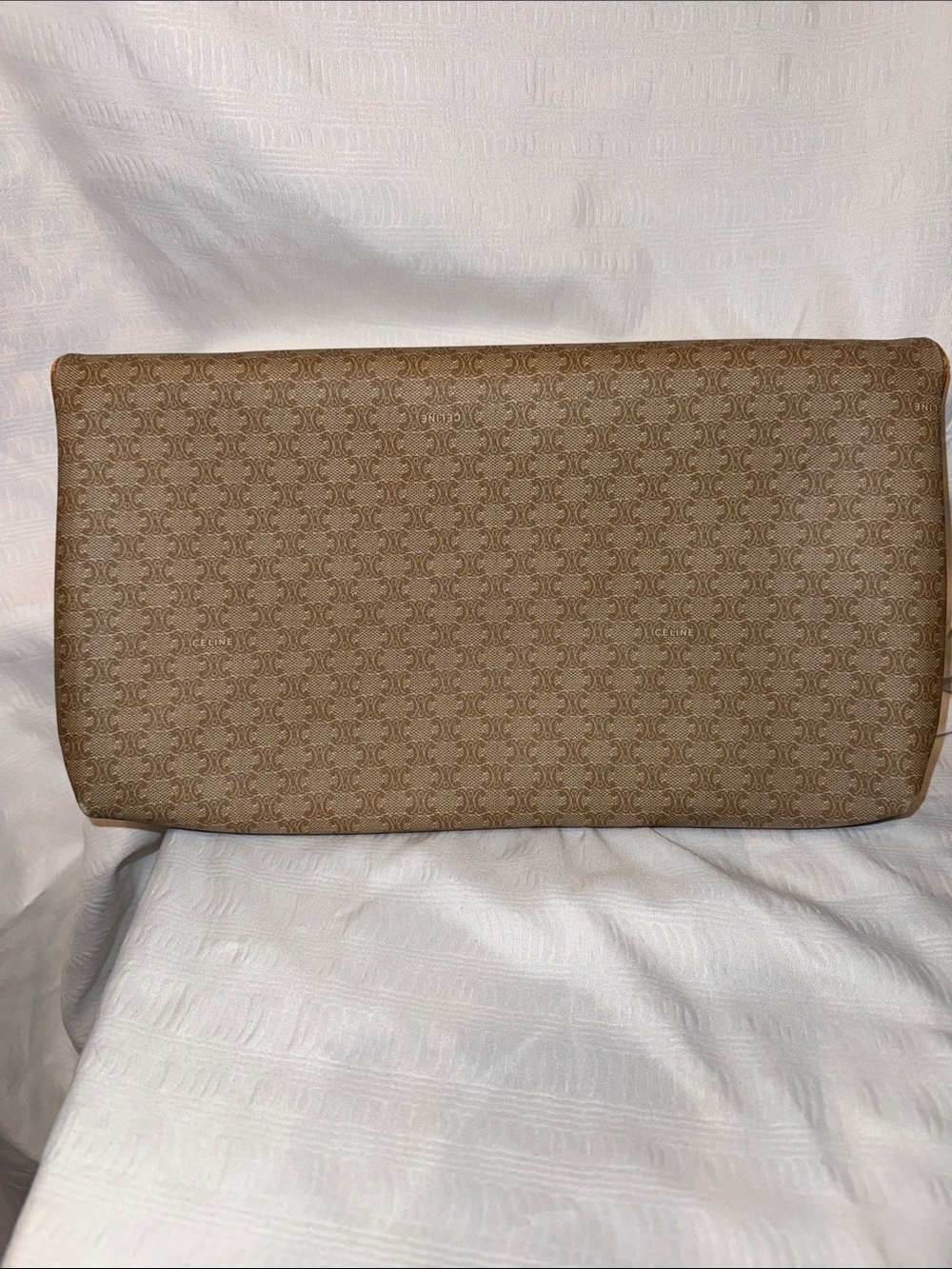 Celine Tan Monogram Envelope Clutch-Large - Picture 3 of 13